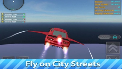 Futuristic Flying City Car screenshot 3