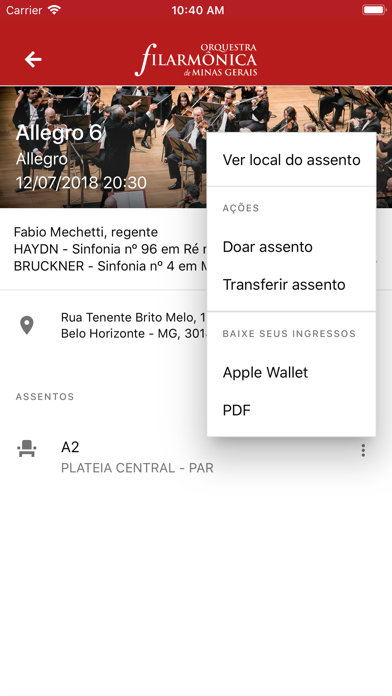 Assinante Filarmônica screenshot 3
