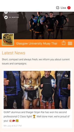 Glasgow University Muay Thai(圖1)-速報App