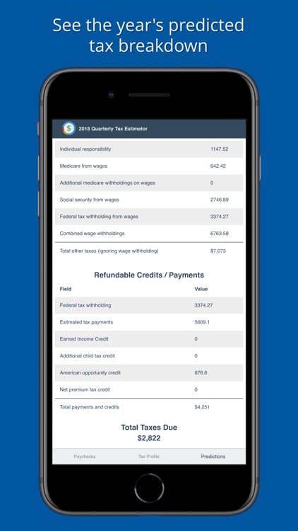 2018 Quarterly Tax Estimator screenshot-6