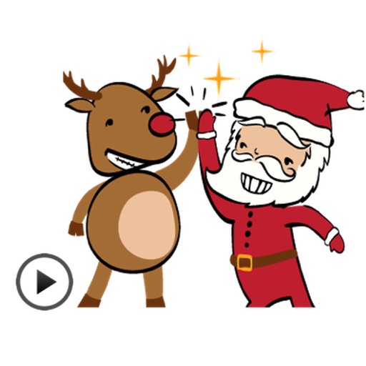 Animated Funny Santa Sticker iOS App