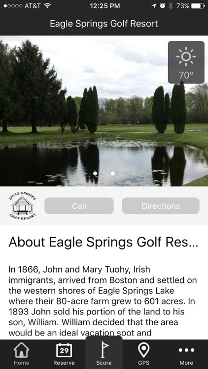 Eagle Springs Golf Resort - GPS and Scorecard