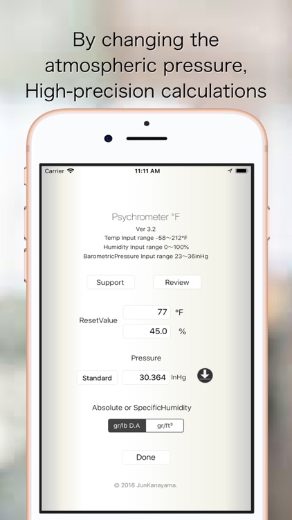 Psychrometer °F screenshot-5