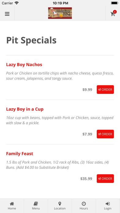 How to cancel & delete Lazy Boy BBQ Online Ordering from iphone & ipad 3