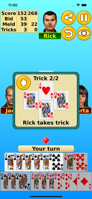Pinochle online, free double deck Pinochle online, free double deck