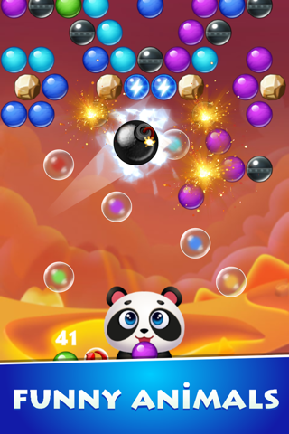 Bubble pop cat rescue match 3 puzzle - náhled