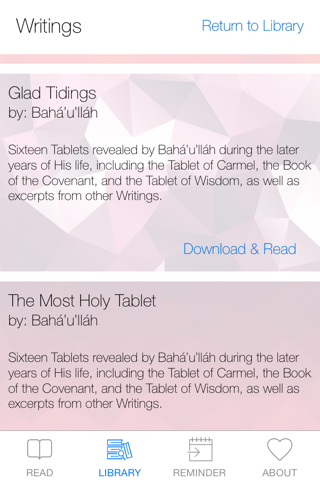 Bahá'í Readings screenshot 2