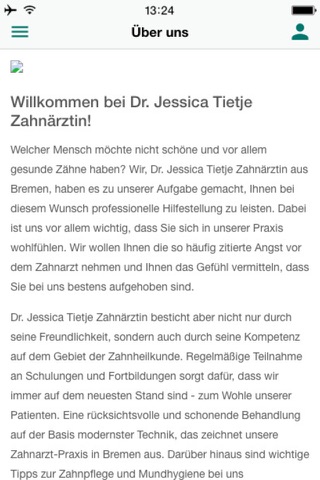 Dr. Jessica Tietje Zahnärztin screenshot 2