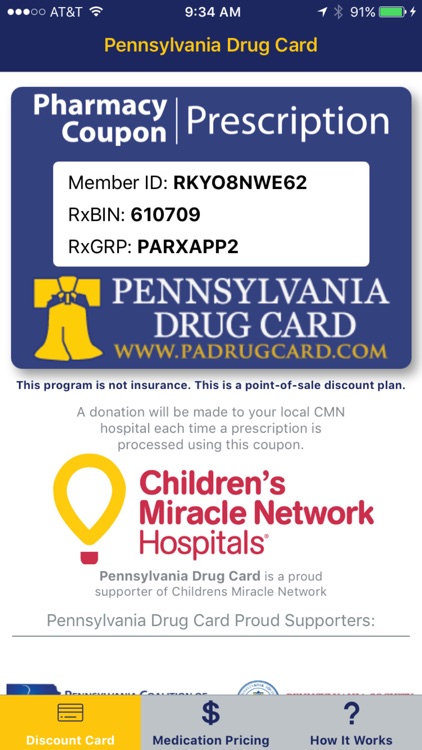 Pennsylvania Drug Card