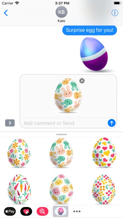 Happy Easter Egg Stickers screenshot 2
