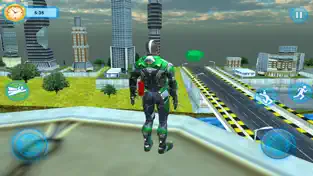 Captura de Pantalla 3 Flying Super Hero Adventure 3D iphone