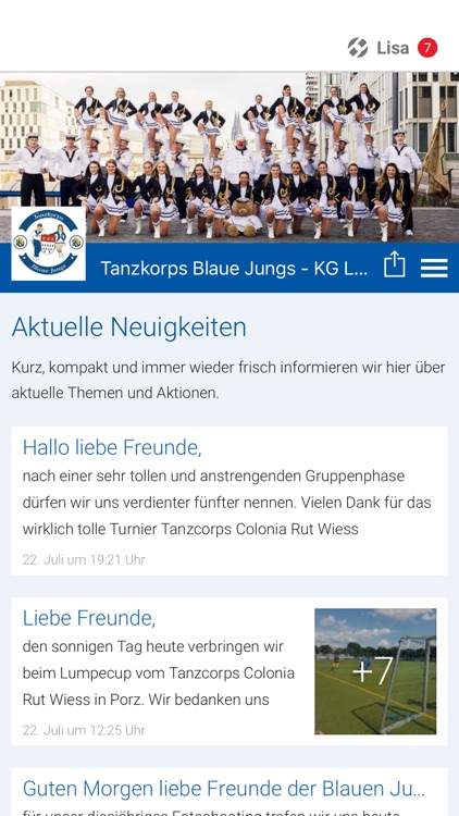 Blaue Jungs