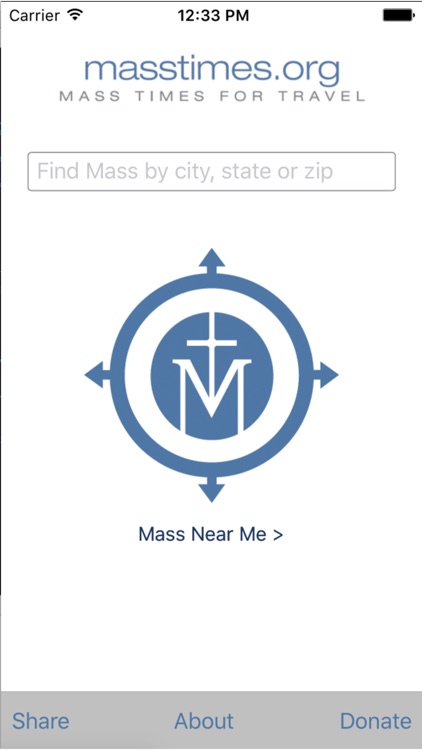 Mass Times for Travel