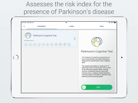 Parkinson's Cognitive Research screenshot 2