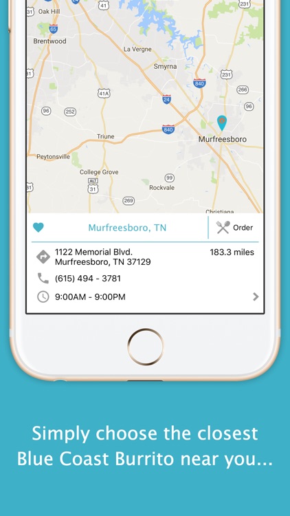 Blue Coast Burrito App