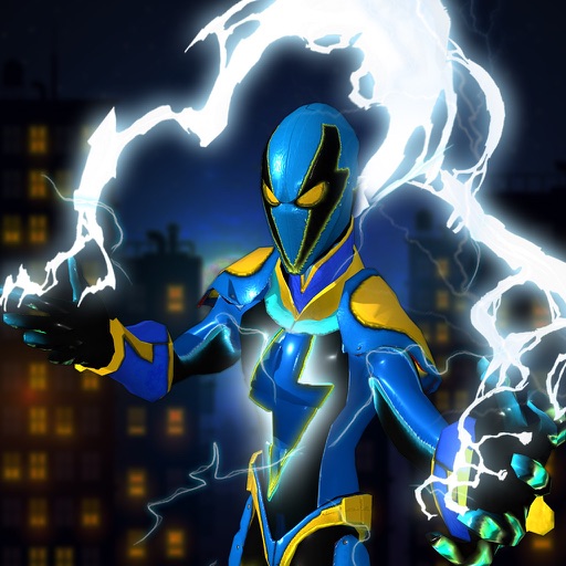 City Superhero Electric-Man iOS App