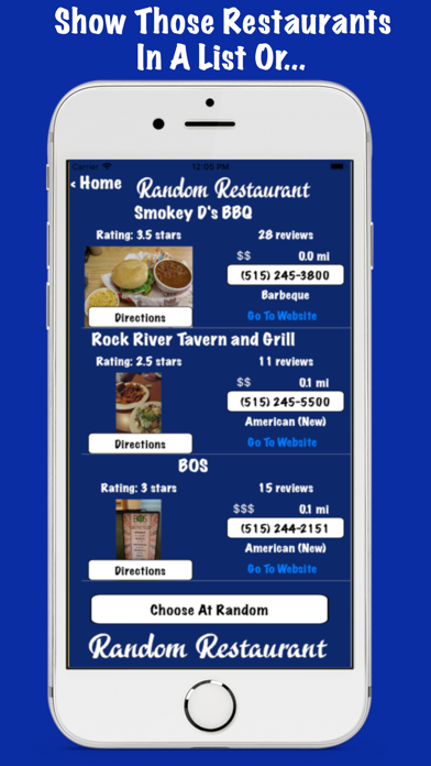 Random Restaurant Finder screenshot 2