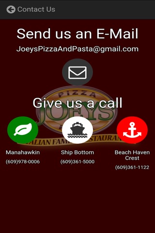 Joeys' Pizza and Pasta screenshot 3