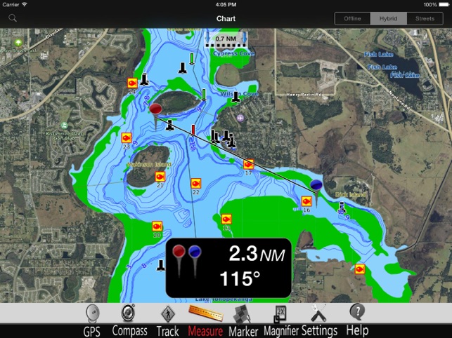 Lake Tohopekaliga Charts Pro(圖4)-速報App