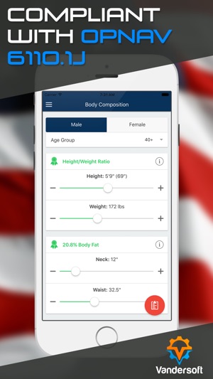 Navy PRT Calculator - US Navy PFA Calculator & BCA(圖3)-速報App