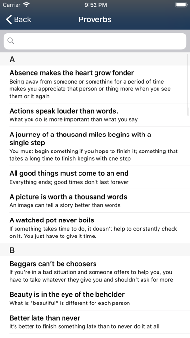 Proverbs and Idioms screenshot 2