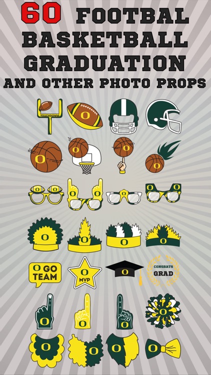 Oregon Ducks PLUS Selfie Stickers