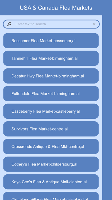 USA & Canada Flea Markets screenshot 2