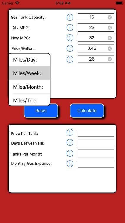 Gas Expense Calculator