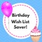 Birthday Wish List Saver