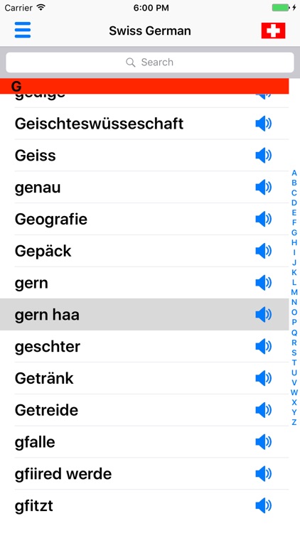 Swiss German Dictionary