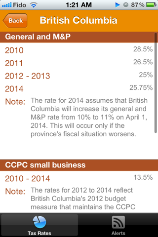 Tax Rates screenshot 3