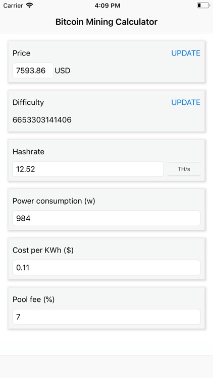 Mining Calc