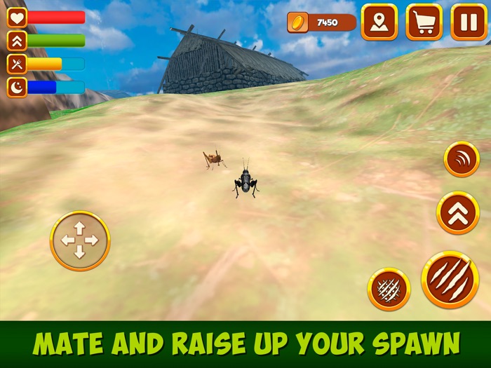 バッタ昆虫生活シミュレータ3D