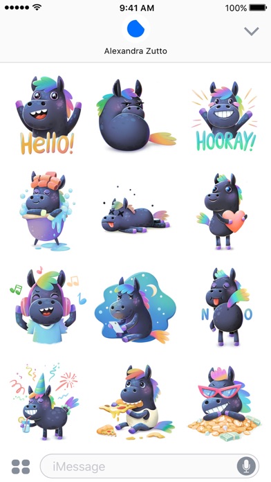 Rainbow Horse Stickers screenshot 2