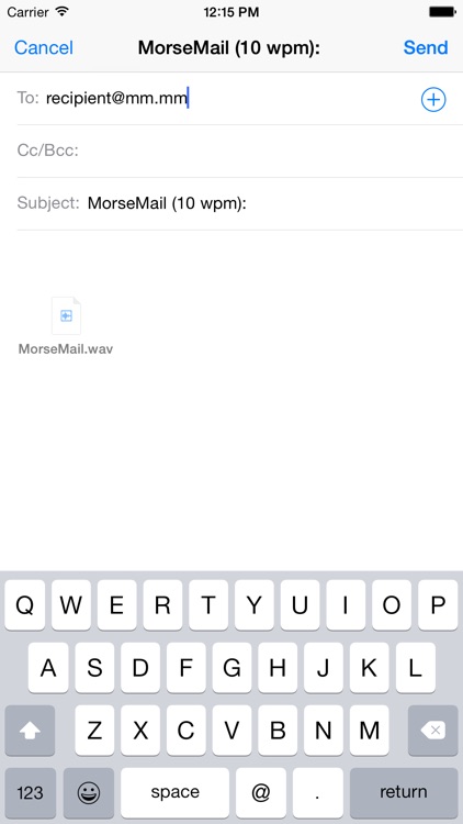 Morse Email