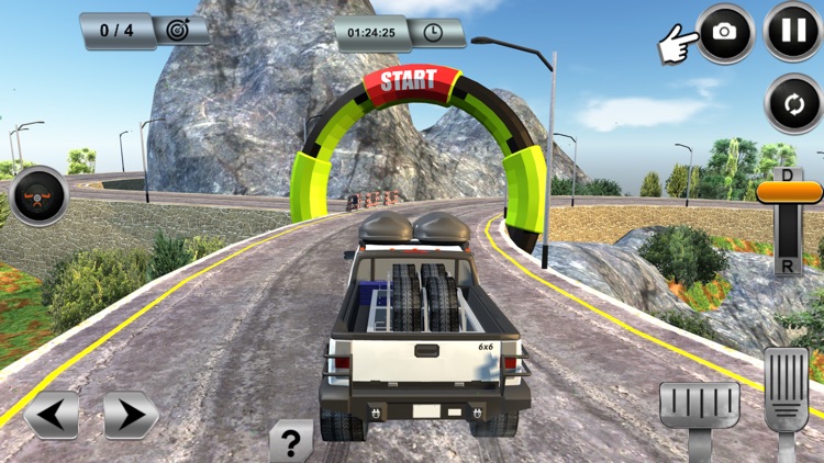 6x6 Offroad Pickup Truck Sim