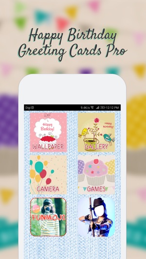 Happy Birthday Greeting Cards Pro(圖1)-速報App