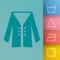 Collect your clothing care tags in one place, manage your wardrobe by category, inspect the meaning of care symbols in the glossary and add custom notes to your clothing items