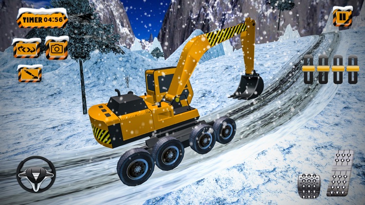 Snow Plow Truck Driver Game screenshot-4