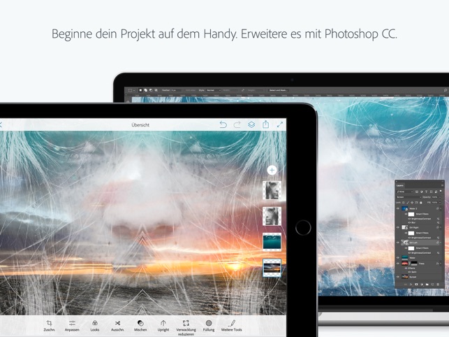 Adobe Photoshop Mix Fotomontagen Und Collagen Im App Store