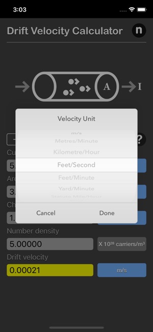 Drift Velocity Calculator(圖3)-速報App