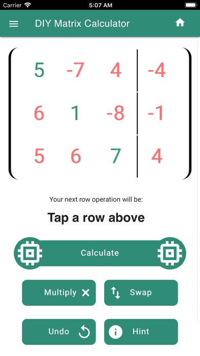 DIY Matrix Calculator screenshot 3