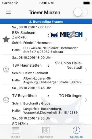 Trierer Miezen Handball screenshot 2