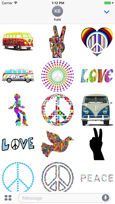 Peace & Love Stickers screenshot 2