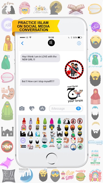 IslamEmoji-Halal Emoji keyboard.Sticker & smileys screenshot 2