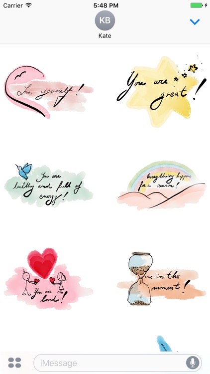 Hand Drawn Motivational Stickers