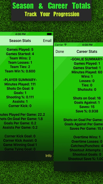 Soccer Stats Tracker Touch screenshot-3