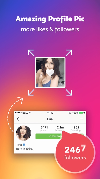 Follower PicZoom for Instagram