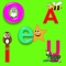 It is designed to help you learn vowels in English and Spanish, for small children