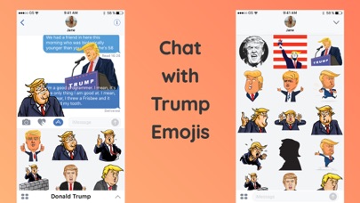 Donald Trump Funny Comic Emoji screenshot 2